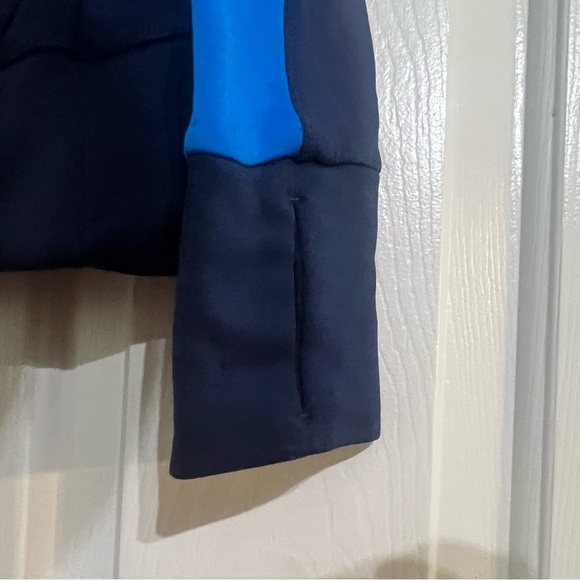 Athleta Strength Cozy Hoodie Full Zip Jacket Macaw Navy Royal Blue Size XS - Picture 6 of 10